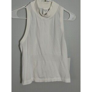 NEW Athleta Momentum Seamless Mock Tank in White Size Small